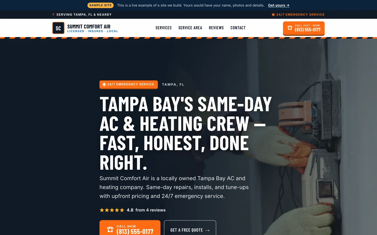 Summit Comfort Air website